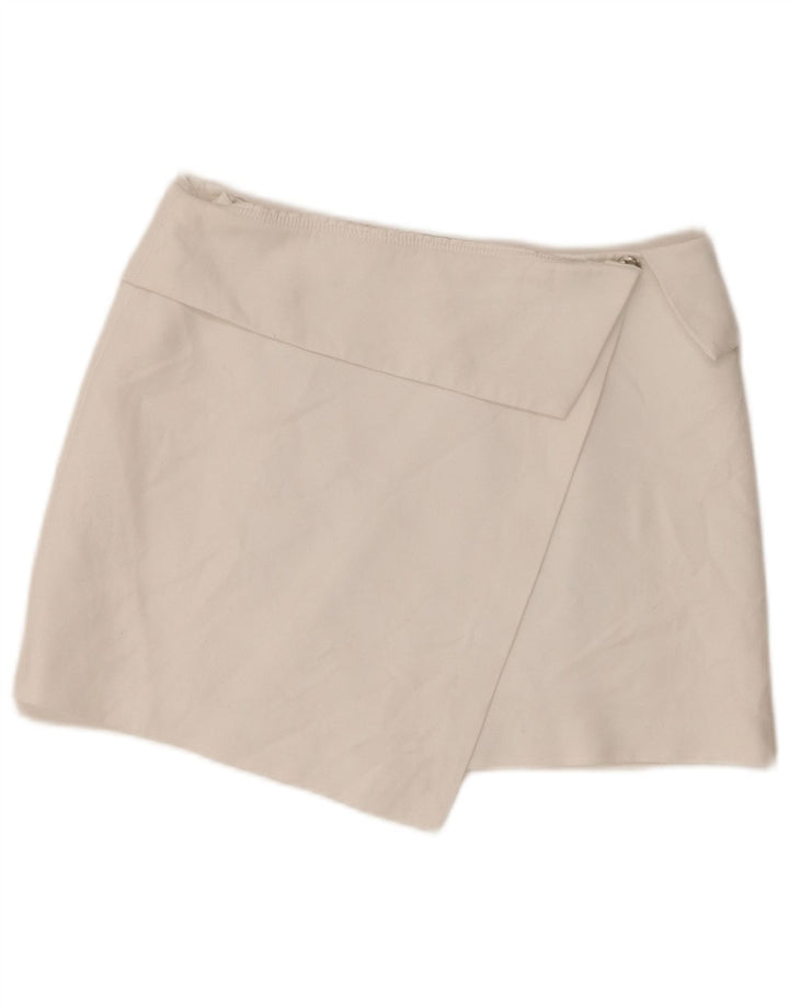 Zara Mini saia feminina média W28 branca