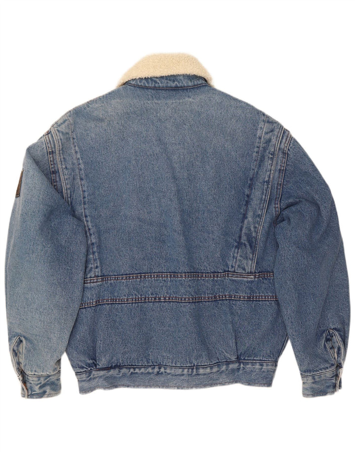 Jaqueta masculina Mash Sherpa Denim Flight Aviator IT 48/50 Azul Médio