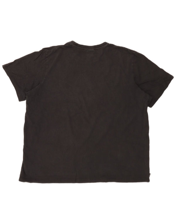 Camiseta gráfica masculina Adidas Top 2XL algodão preto