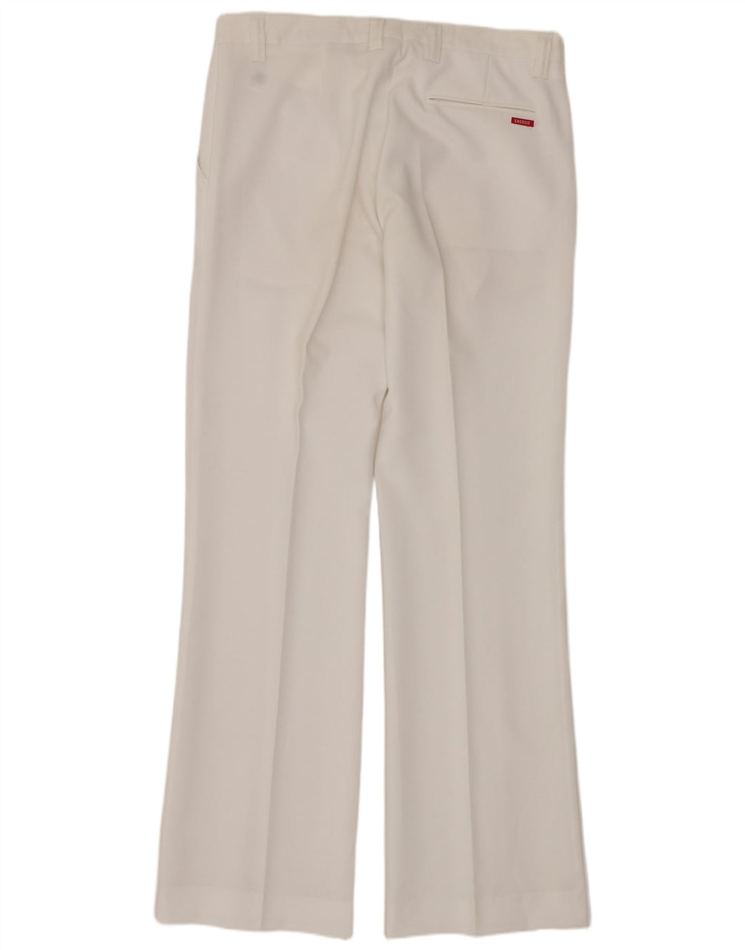 Calças Chino retas masculinas Energie W36 L34 poliéster branco