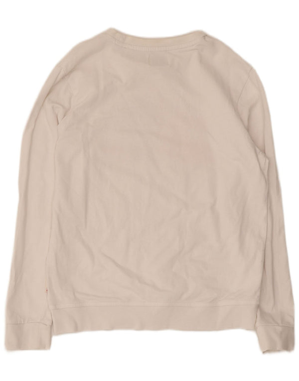 Suéter gráfico feminino Americanino UK 12 algodão branco médio