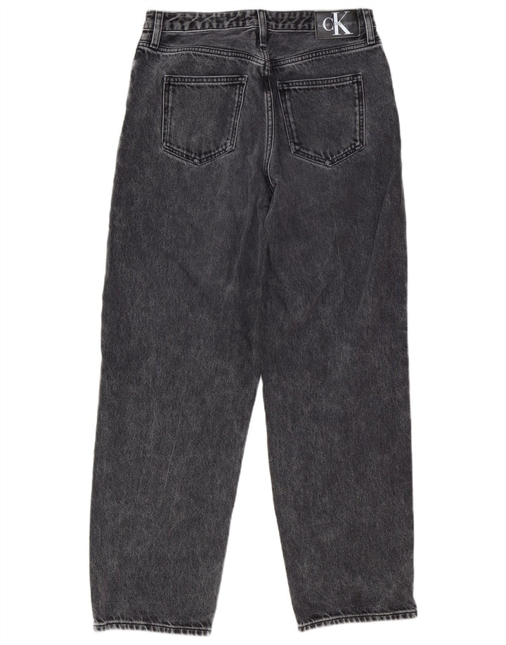 Calça jeans reta feminina Calvin Klein W29 L31 cinza