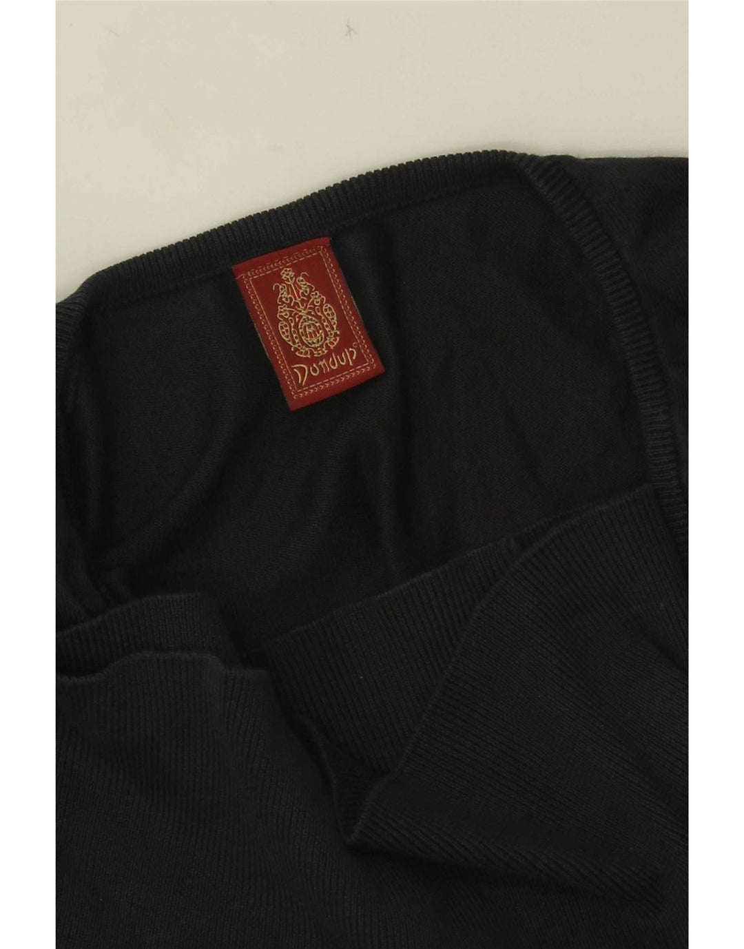 Suéter feminino Dondup com decote em V Reino Unido 10 pequeno preto