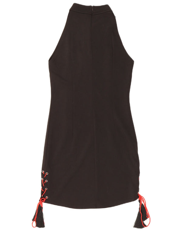 Vestido bainha feminino vintage UK 12 médio preto