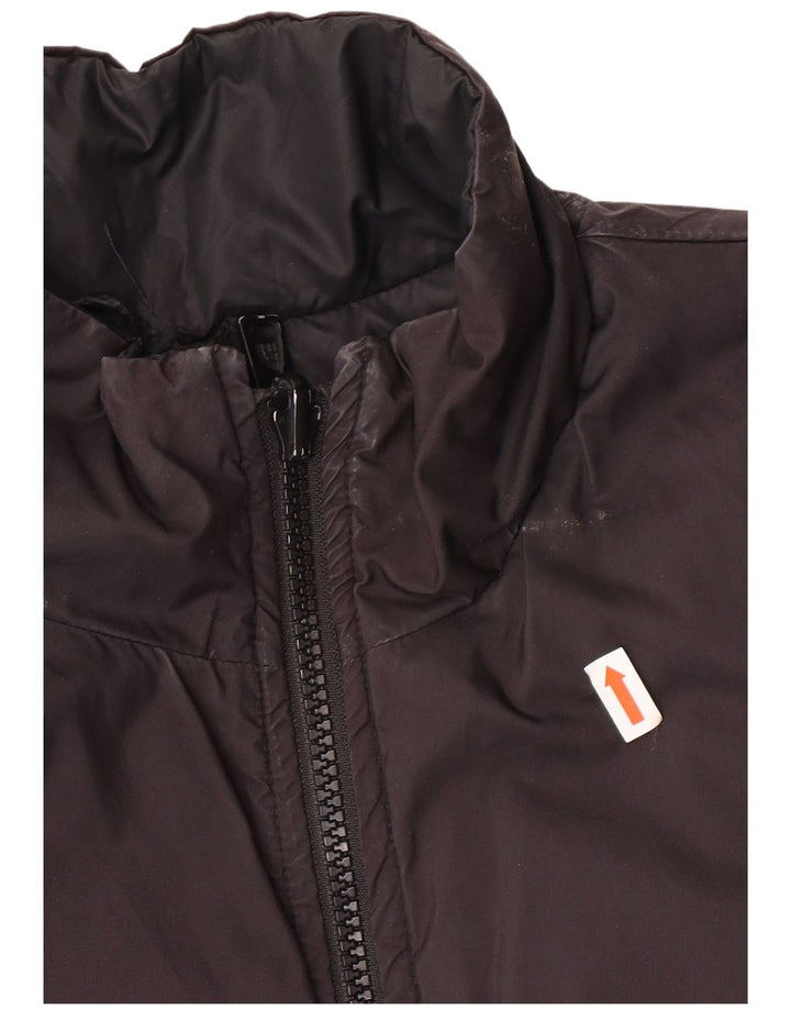 Casaco acolchoado reversível feminino The North Face UK 12 médio preto nylon