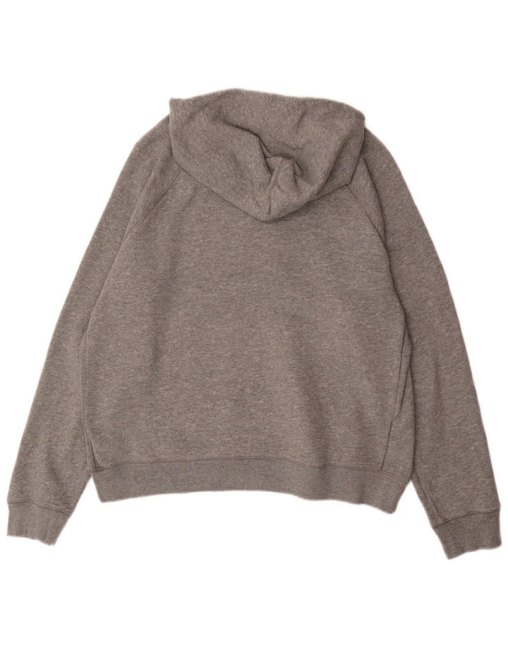 Suéter com capuz gráfico masculino Nike grande algodão cinza