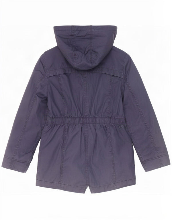 Jaqueta Parka com capuz para meninas Marks & Spencer 11-12 anos azul marinho poliéster