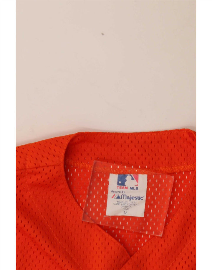 Majestic Boys Mets Graphic Jersey Top 13-14 Anos Médio Laranja Poliéster