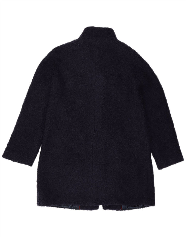 Sobretudo feminino Monsoon UK 12 poliéster azul marinho médio