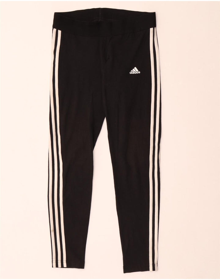 Leggings Adidas Femininas UK 12/14 Médio Algodão Preto