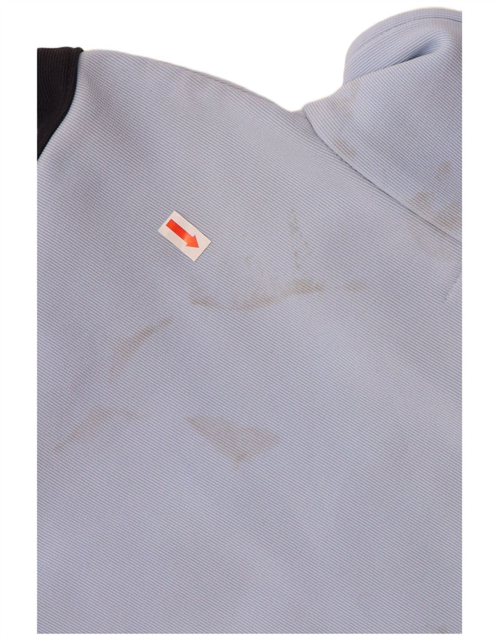 Jaqueta feminina de treino KAPPA UK 14 poliéster colorblock azul médio