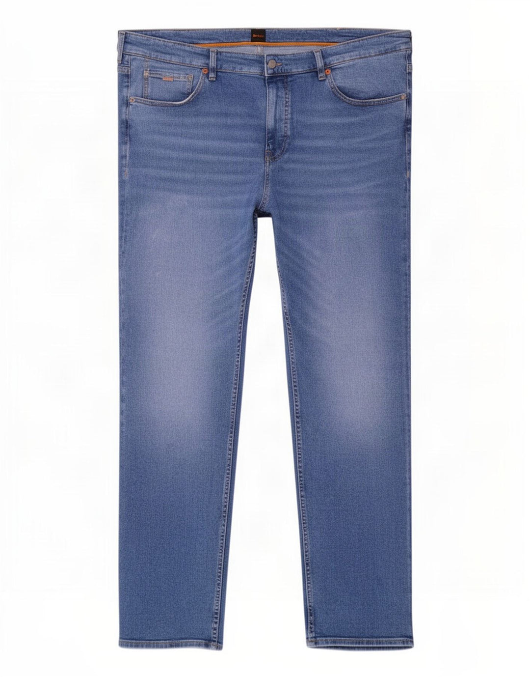 Hugo Boss Mens Straight Jeans W44 L32 Azul Algodão