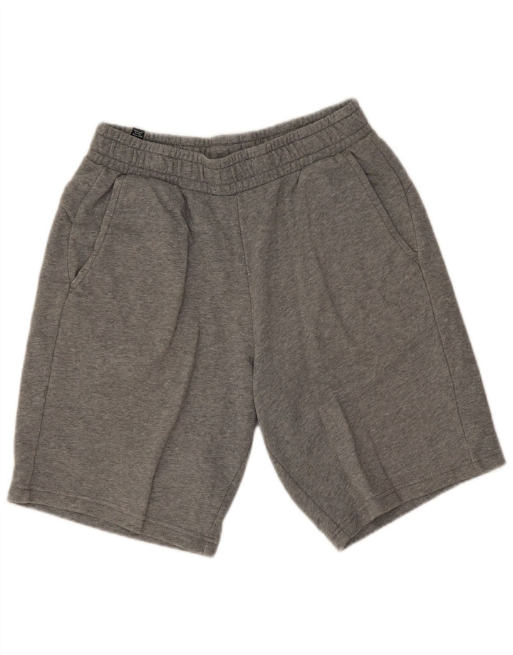 Shorts esportivos masculinos Puma médio cinza algodão