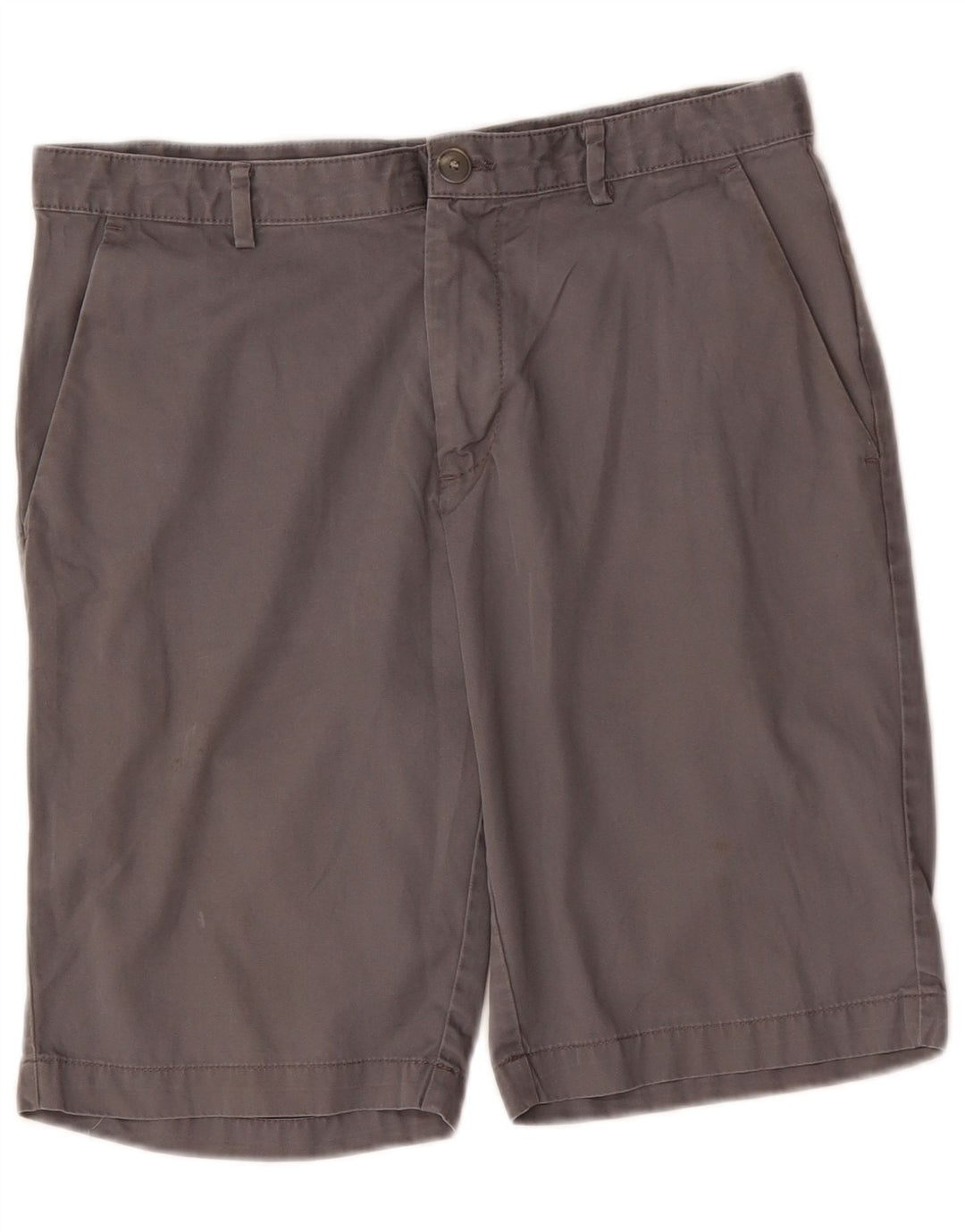 CALVIN KLEIN Mens Chino Shorts W30 Algodão Cinza Médio