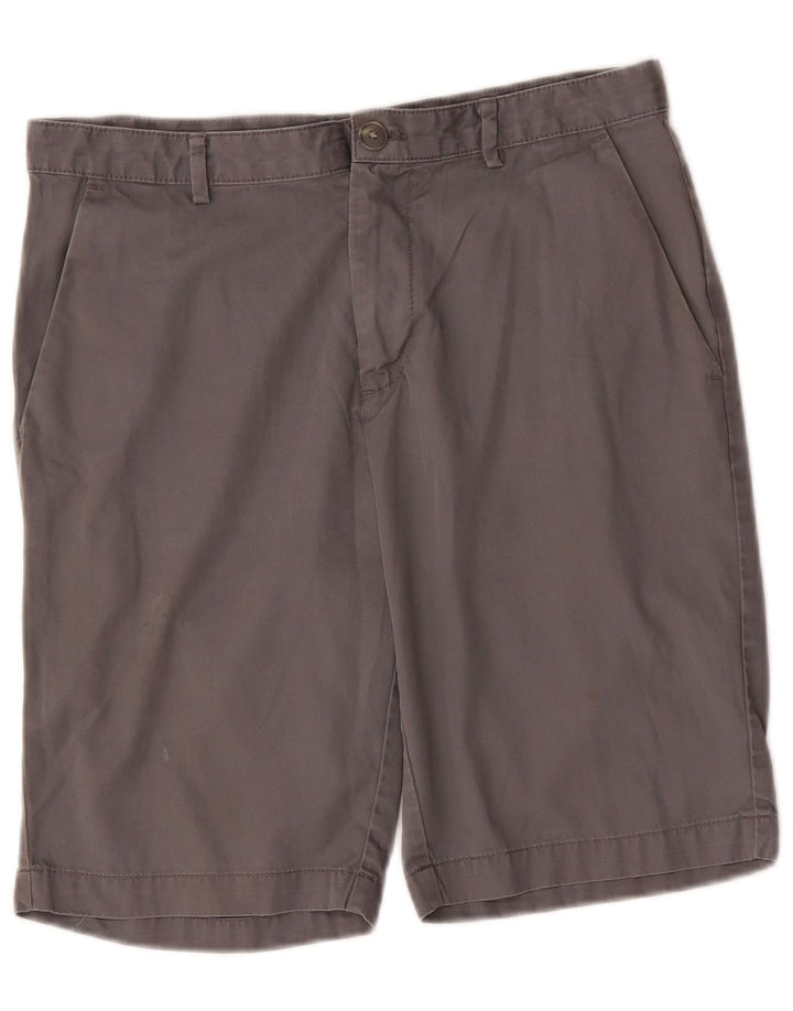 CALVIN KLEIN Mens Chino Shorts W30 Algodão Cinza Médio