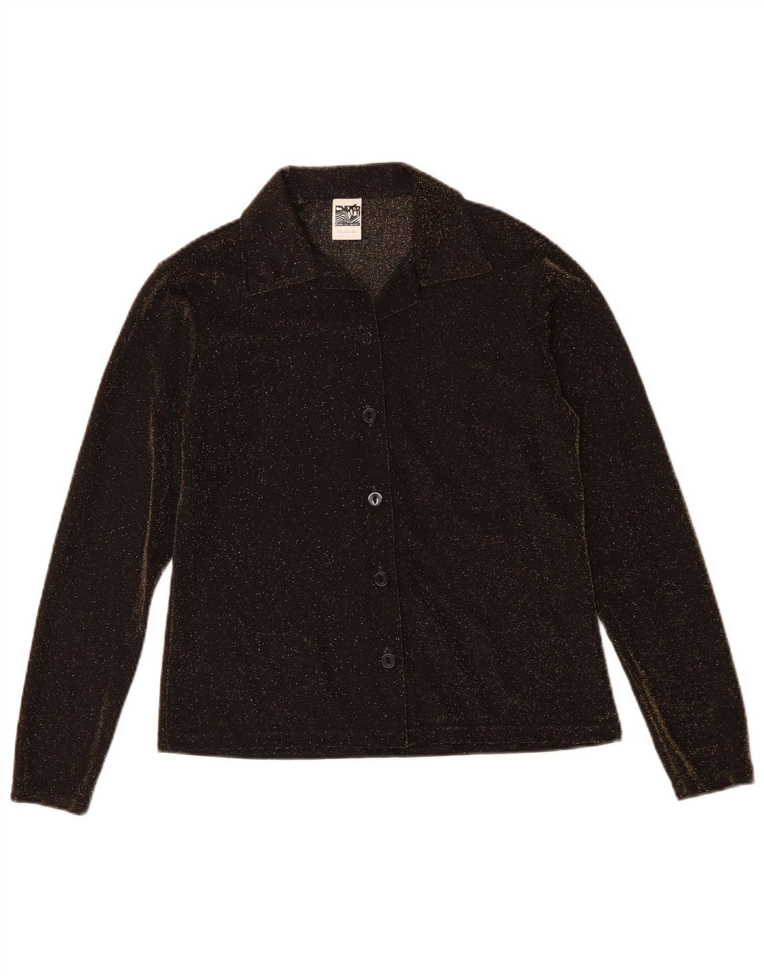 Blusa feminina VINTAGE UK 14 poliéster marrom médio