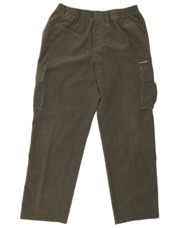 Calça de treino masculina Diadora Cargo UK 42 poliéster cáqui grande