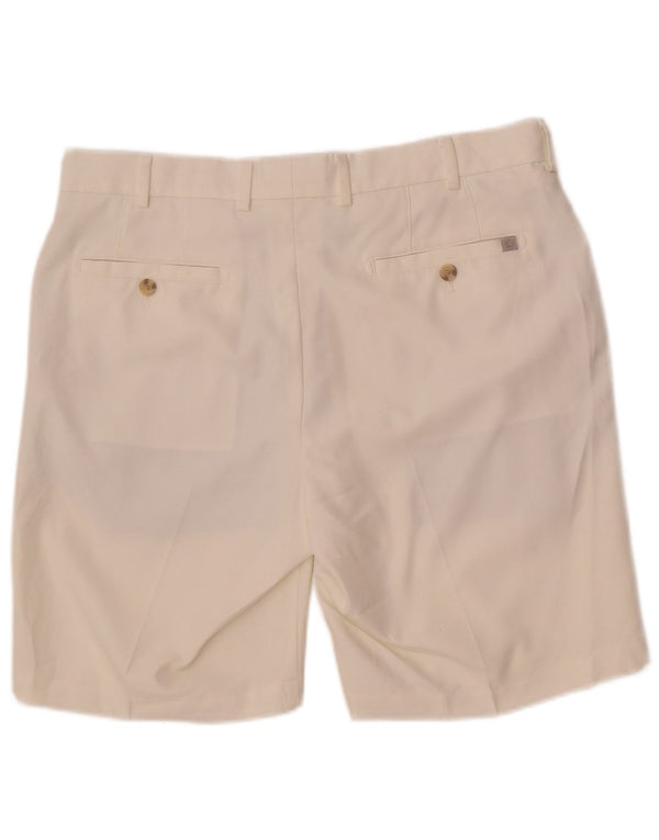 Peter Millar Mens Chino Shorts W34 Large White Polyester
