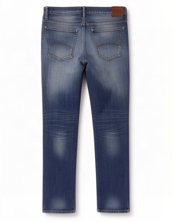 Tommy Hilfiger Masculino Slim Jeans W38 L30 Azul