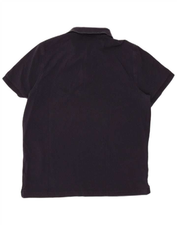 Camisa polo masculina Gant Regular Fit grande algodão azul marinho