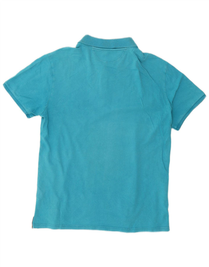 Camisa polo masculina Champion Easy Fit grande algodão azul