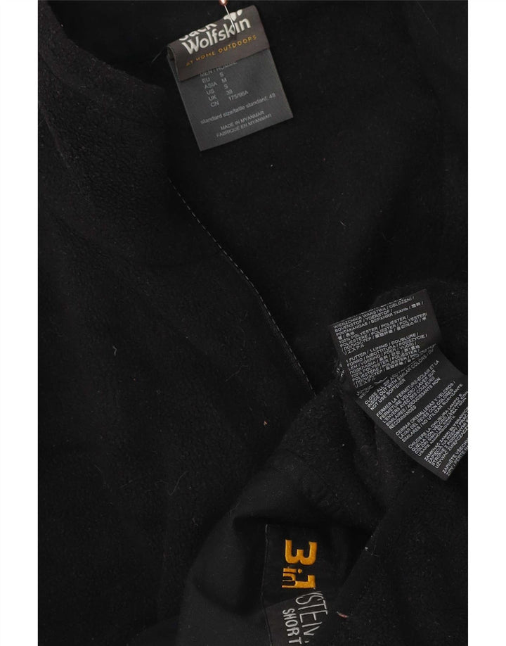 Jack Wolfskin Mens Liner Fleece Jacket UK 38 Pequeno Poliéster Preto