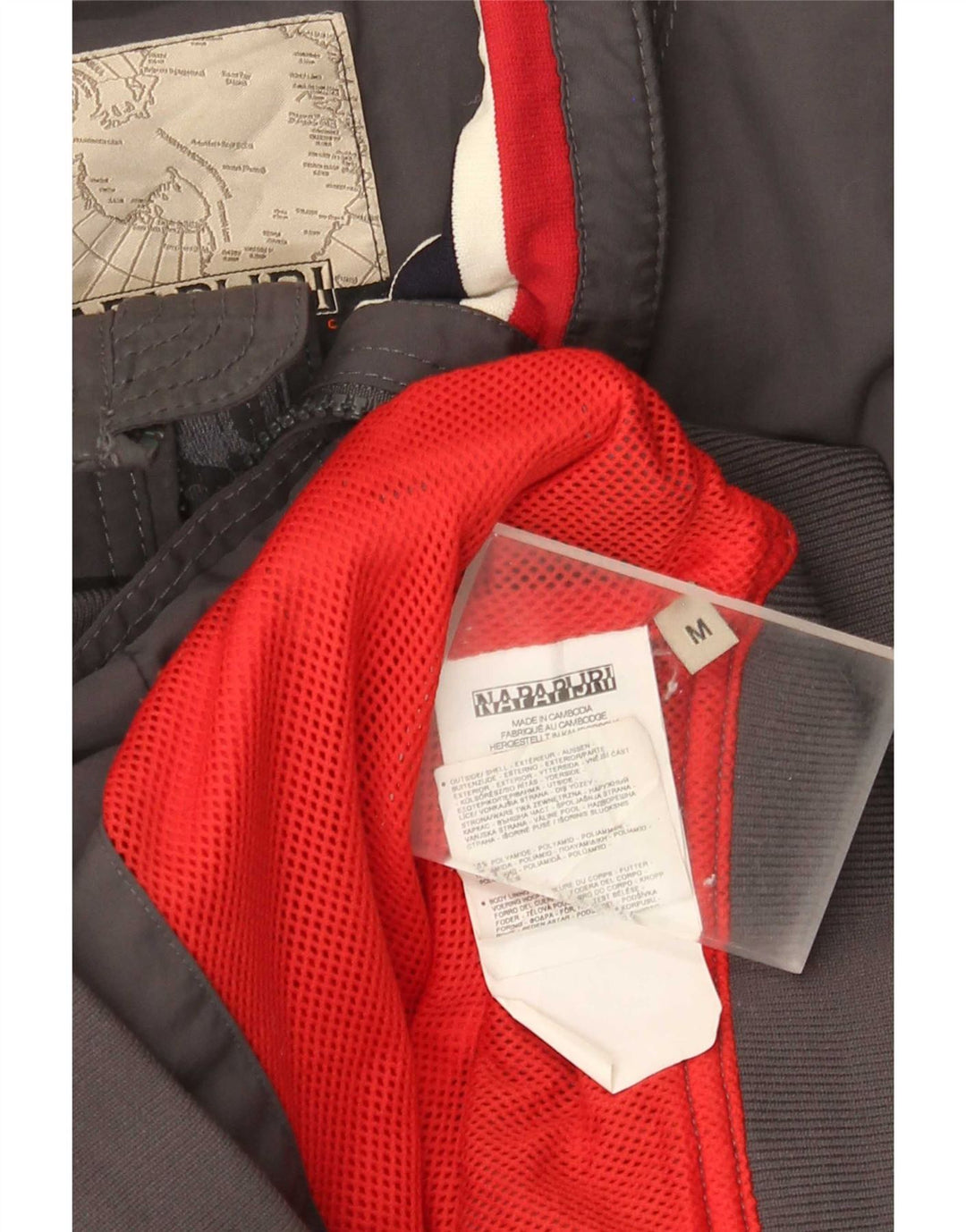 Jaqueta bomber masculina Napapijri UK 38 poliamida cinza médio