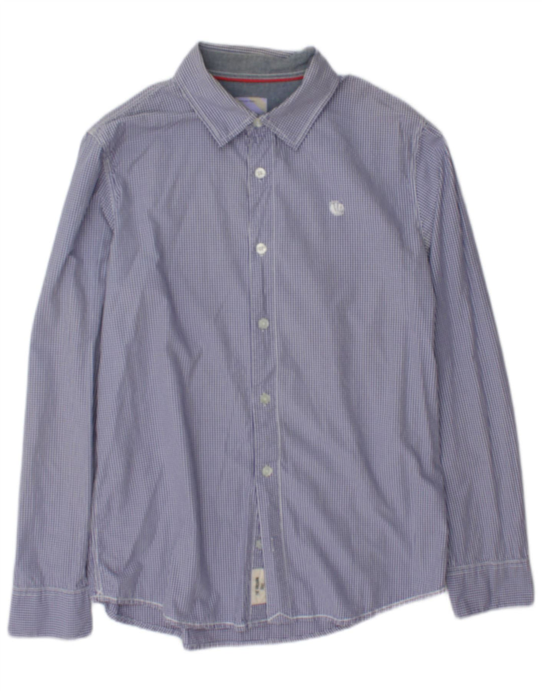 Camisa masculina de ajuste regular Fat Face grande algodão listrado azul