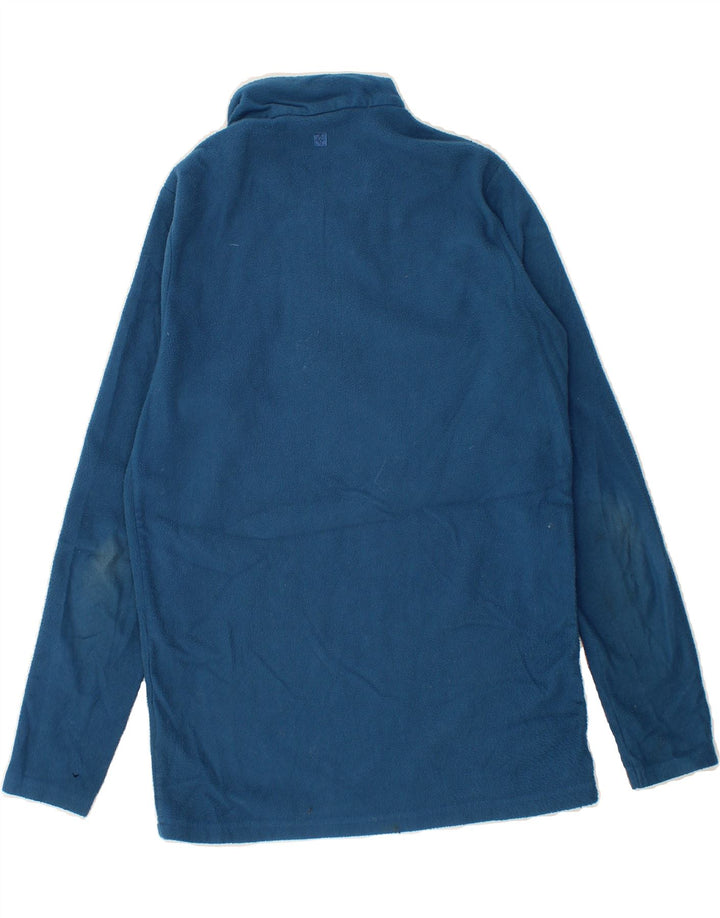 MOUNTAIN WAREHOUSE Mens Zip Neck Fleece Jumper Small Blue Polyester Vintage Mountain Warehouse and Second-Hand Mountain Warehouse from Messina Hembry 
