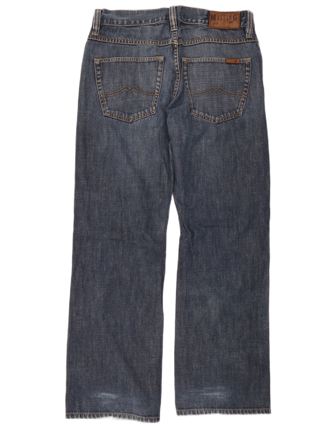 Jeans Mustang masculino de perna larga W33 L32 algodão azul marinho