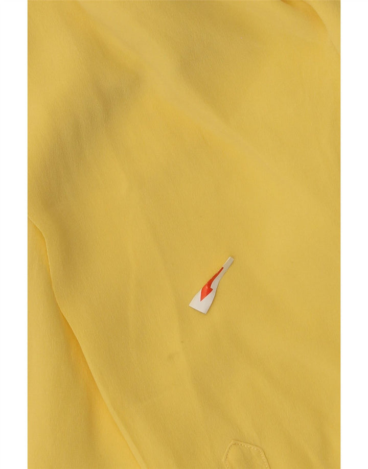 Camisa feminina vintage IT 50 XL seda amarela