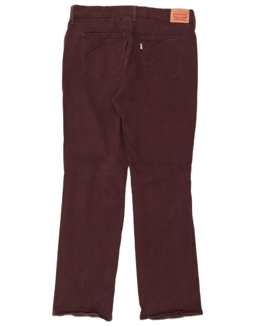 Calça jeans feminina LEVI'S 505 Straight W32 L32 marrom algodão