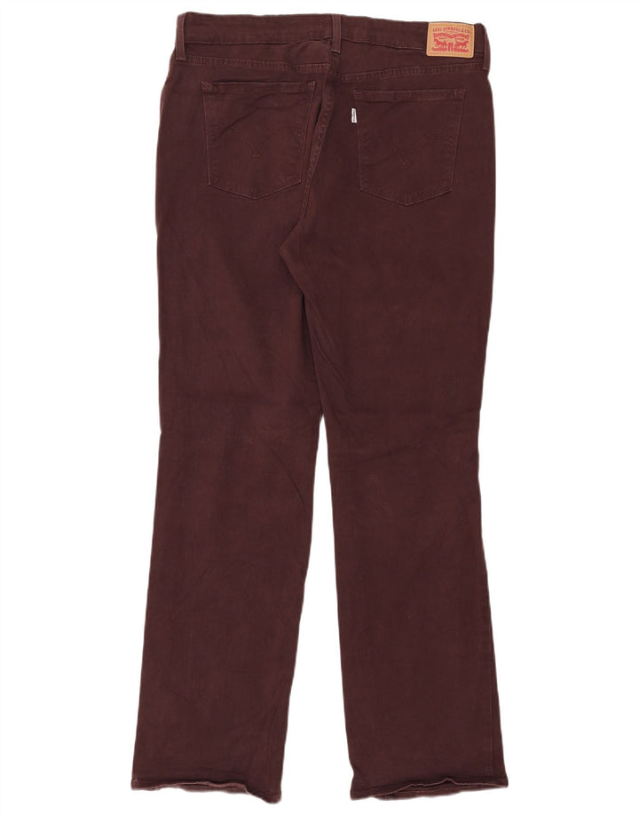 Calça jeans feminina LEVI'S 505 Straight W32 L32 marrom algodão