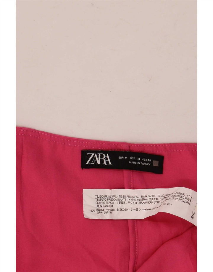 Zara Skort Feminino Médio W28 Viscose Rosa