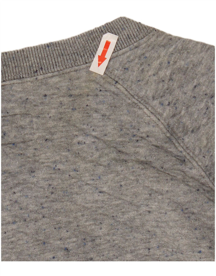 Jack Wills moletom feminino oversized jumper Reino Unido 8 pequeno algodão cinza