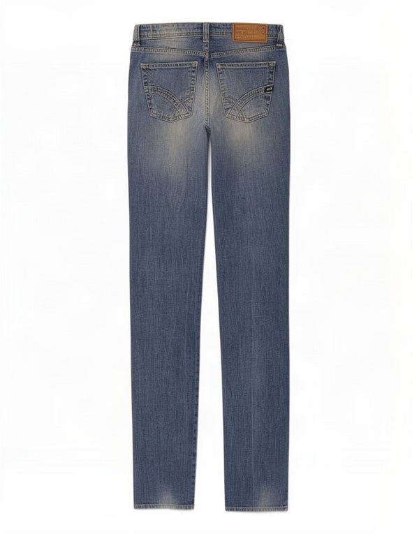 Gas Womens Slim Jeans W29 L34 Azul Algodão