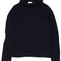 Suéter feminino Hobbs com gola redonda e lã azul marinho médio UK 12