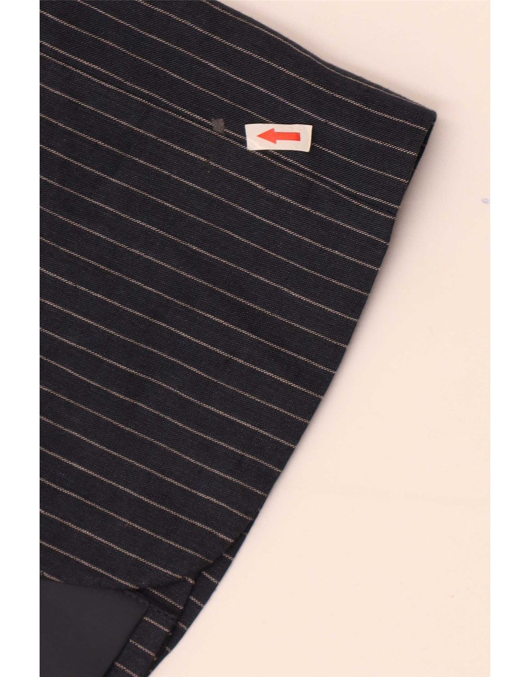 Jaqueta blazer masculina de 2 botões Marks & Spencer UK 34 XS azul marinho risca de giz