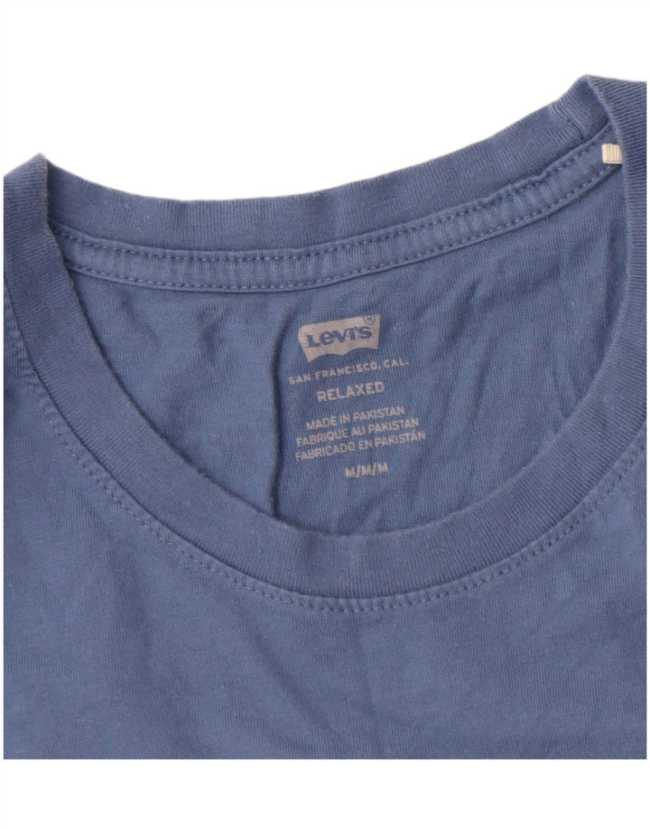 Camiseta masculina Levi's Relaxed Fit Graphic Top Médio Algodão Azul