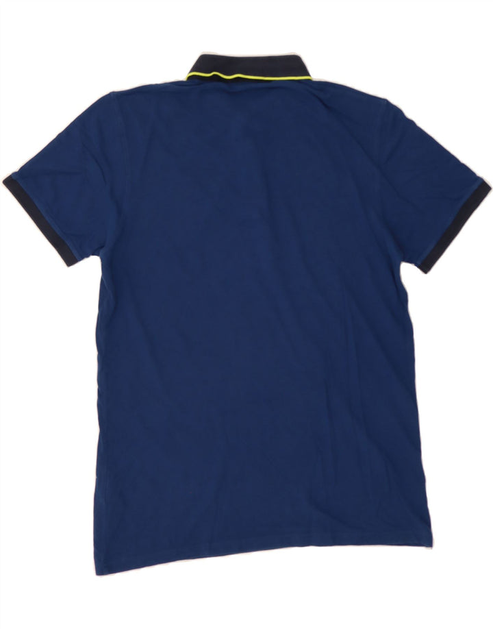 JACK & JONES Mens Polo Shirt XL Blue Cotton Vintage Jack & Jones and Second-Hand Jack & Jones from Messina Hembry 
