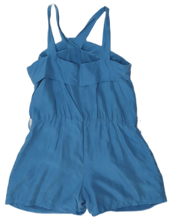 Macacão feminino Reiss UK 12 seda azul médio