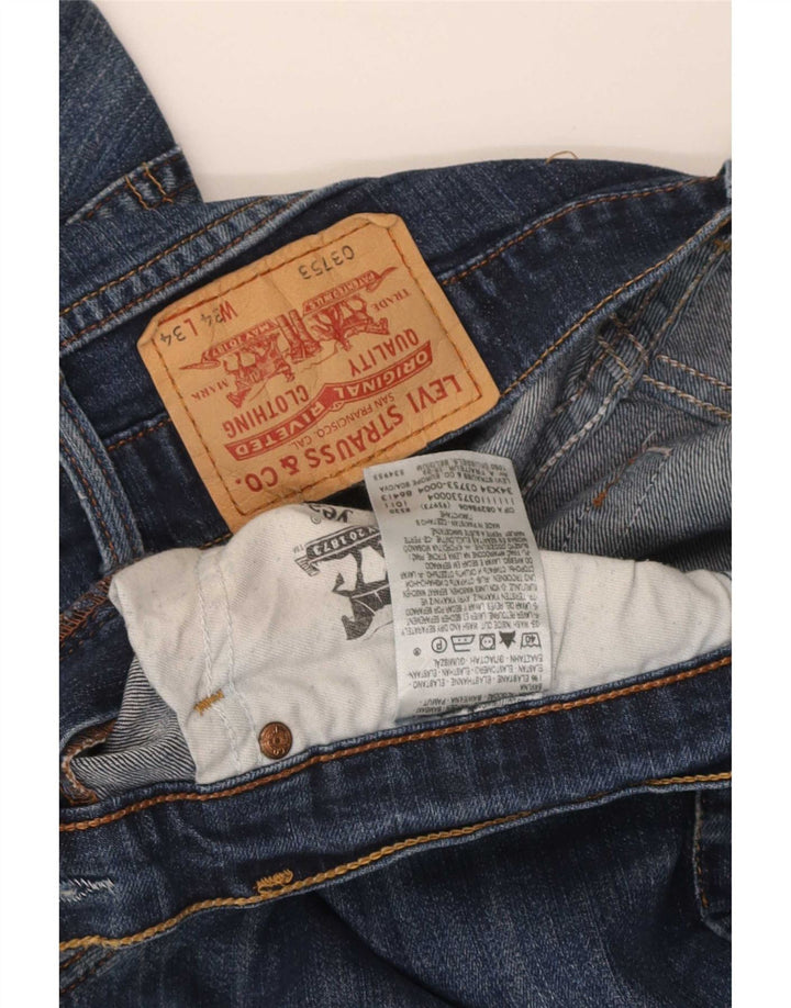 Calça Jeans Slim Feminina Levi's W34 L29 Azul Algodão
