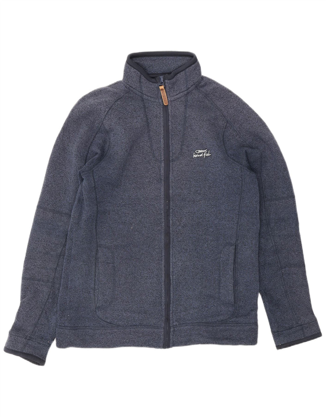 Poliéster pequeno dos azuis marinhos do revestimento superior do fato de treino dos homens do WEIRD FISH