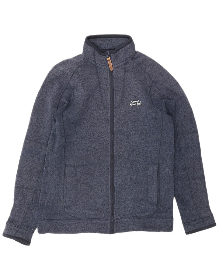 Poliéster pequeno dos azuis marinhos do revestimento superior do fato de treino dos homens do WEIRD FISH