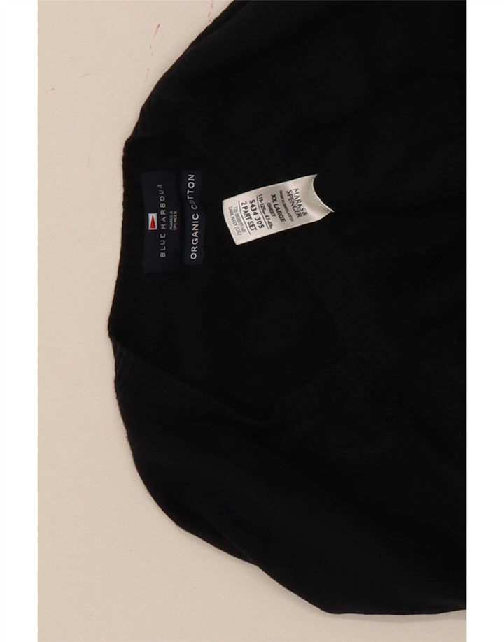 Regata masculina Marks & Spencer Blue Harbor Vest 2XL algodão marinho