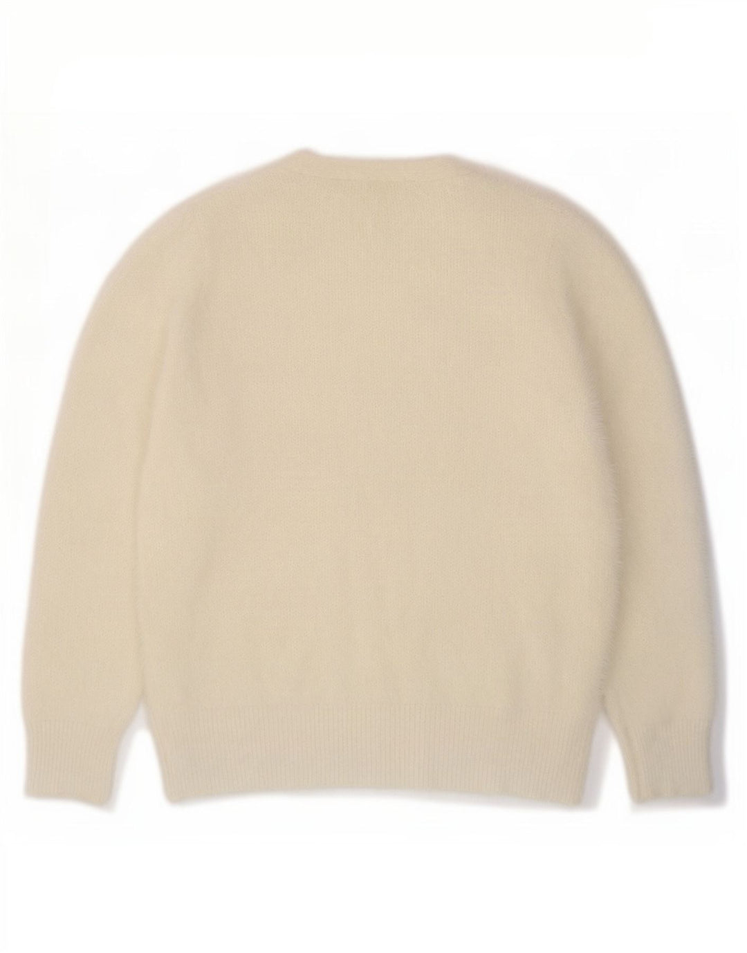 Suéter feminino Marks & Spencer com decote em V Reino Unido 16 grande off white