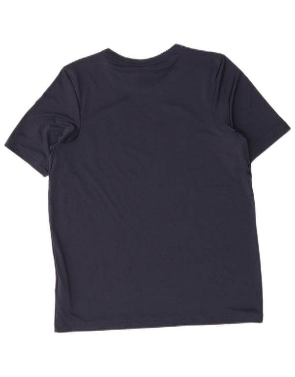 Camiseta Nike Boys Dri Fit Graphic Top 13-14 Anos XL Azul Marinho Poliéster