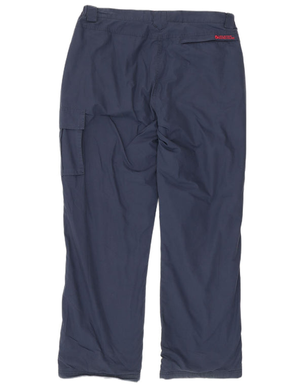 Calça cargo feminina Mountain Warehouse UK 14 grande W32 L30 azul marinho