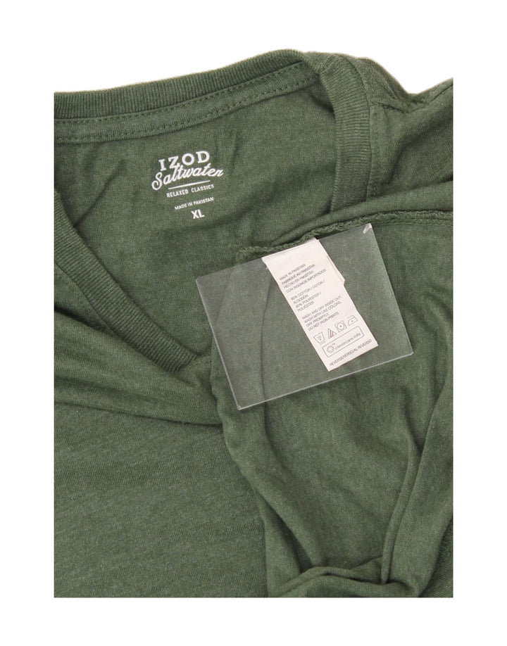 IZOD Mens Relaxed Classics Graphic T-Shirt Top XL Green Cotton Vintage Izod and Second-Hand Izod from Messina Hembry 