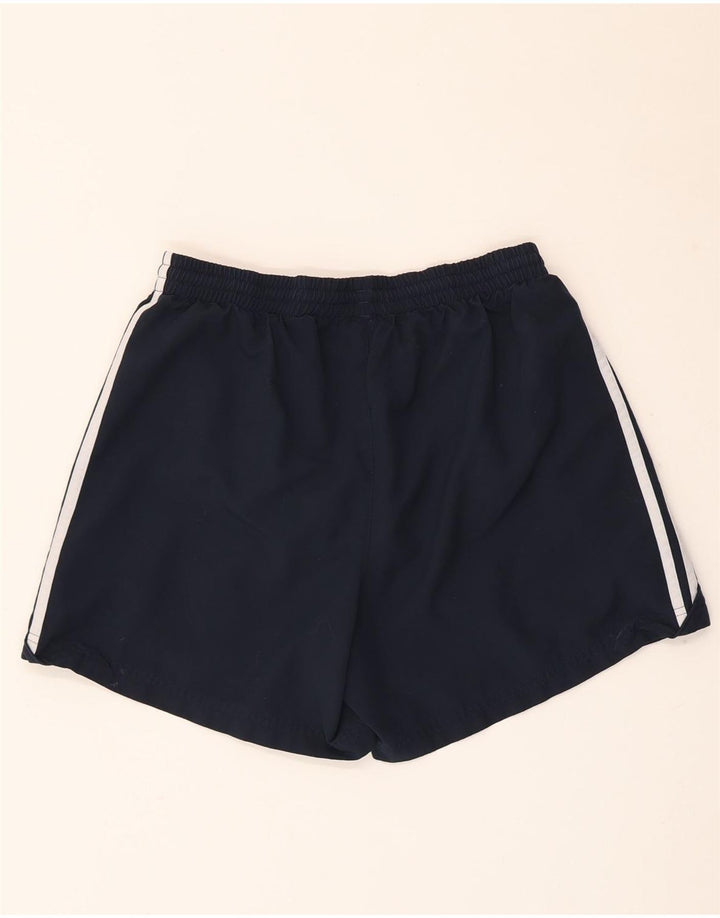 Shorts esportivos masculinos Adidas médio azul marinho poliéster